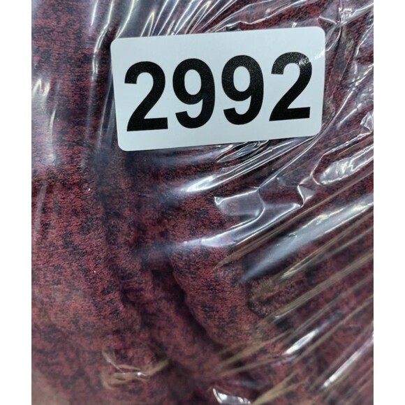 Red Ape Mens Jogger Sweatpants Lace Panel Tapered Drawstring Burgundy Size 4XL - Picture 13 of 13